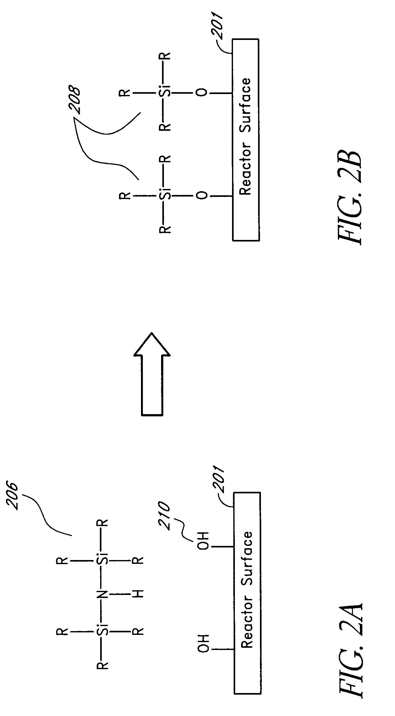 Reactor surface passivation through chemical deactivation