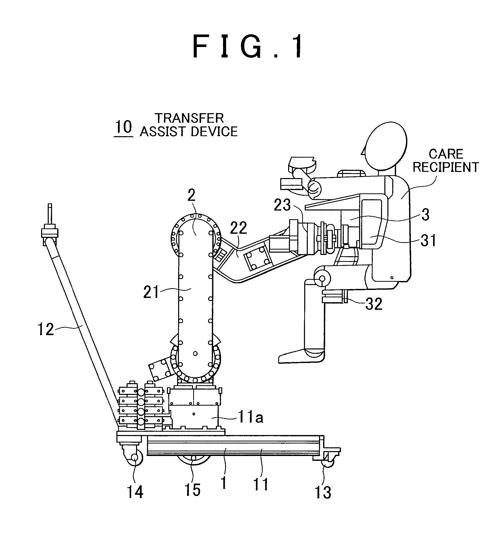 Transfer assist apparatus, and control method therefor