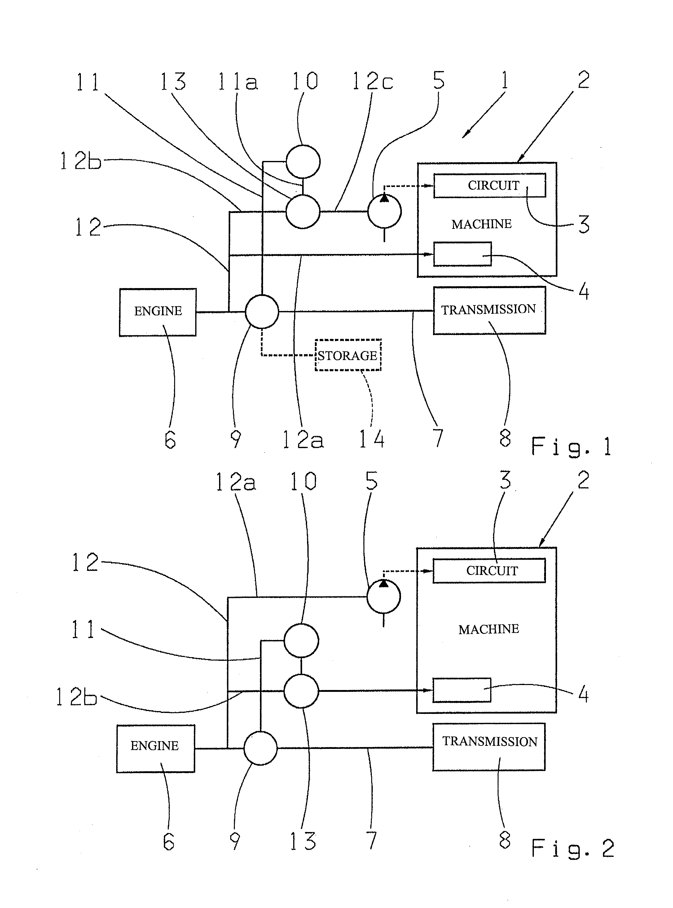 Device for driving working equipment of a commercial vehicle