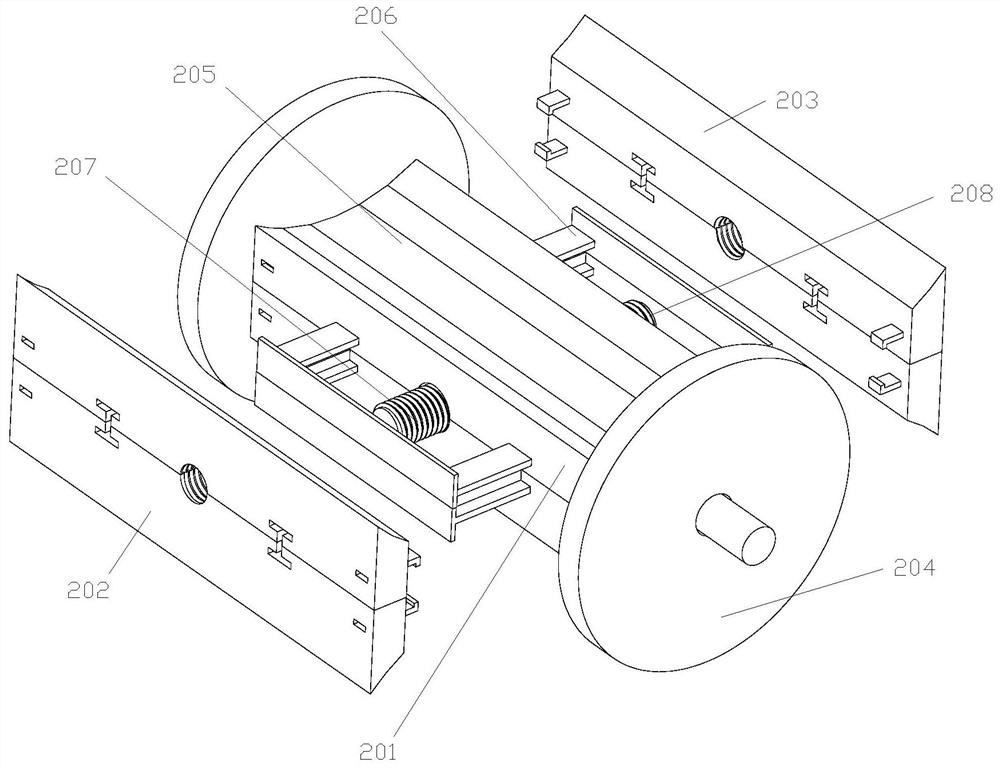 Environment-friendly domestic rabbit feeding device and feeding method thereof