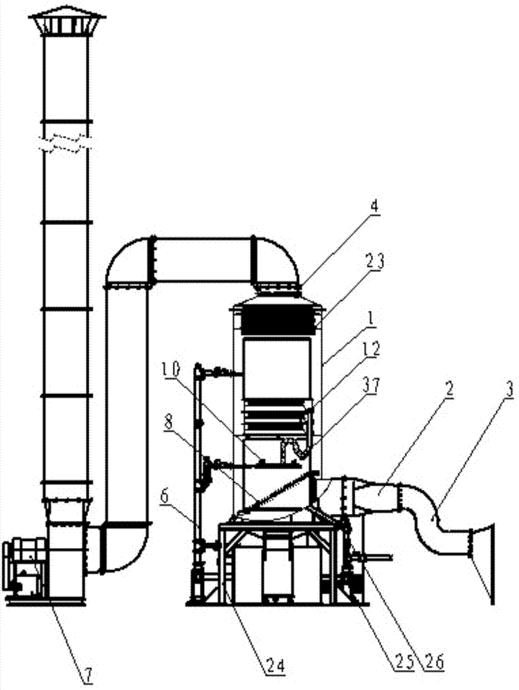 Wet-type dust removal device