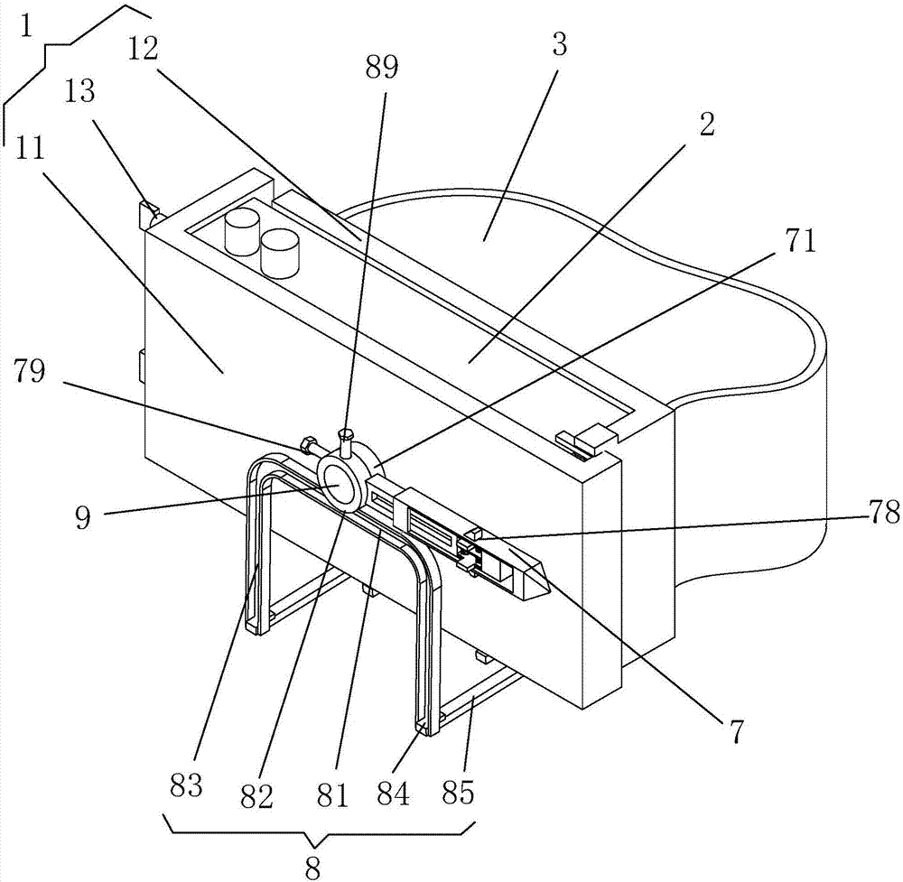 MESH ad-hoc network portable base station provided with fixing device