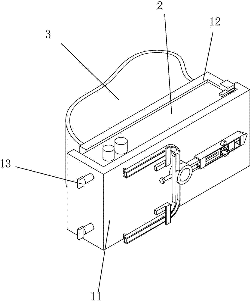 MESH ad-hoc network portable base station provided with fixing device