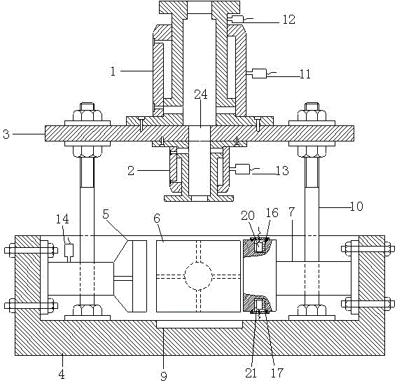 Indoor pull-out test apparatus for anchor rod