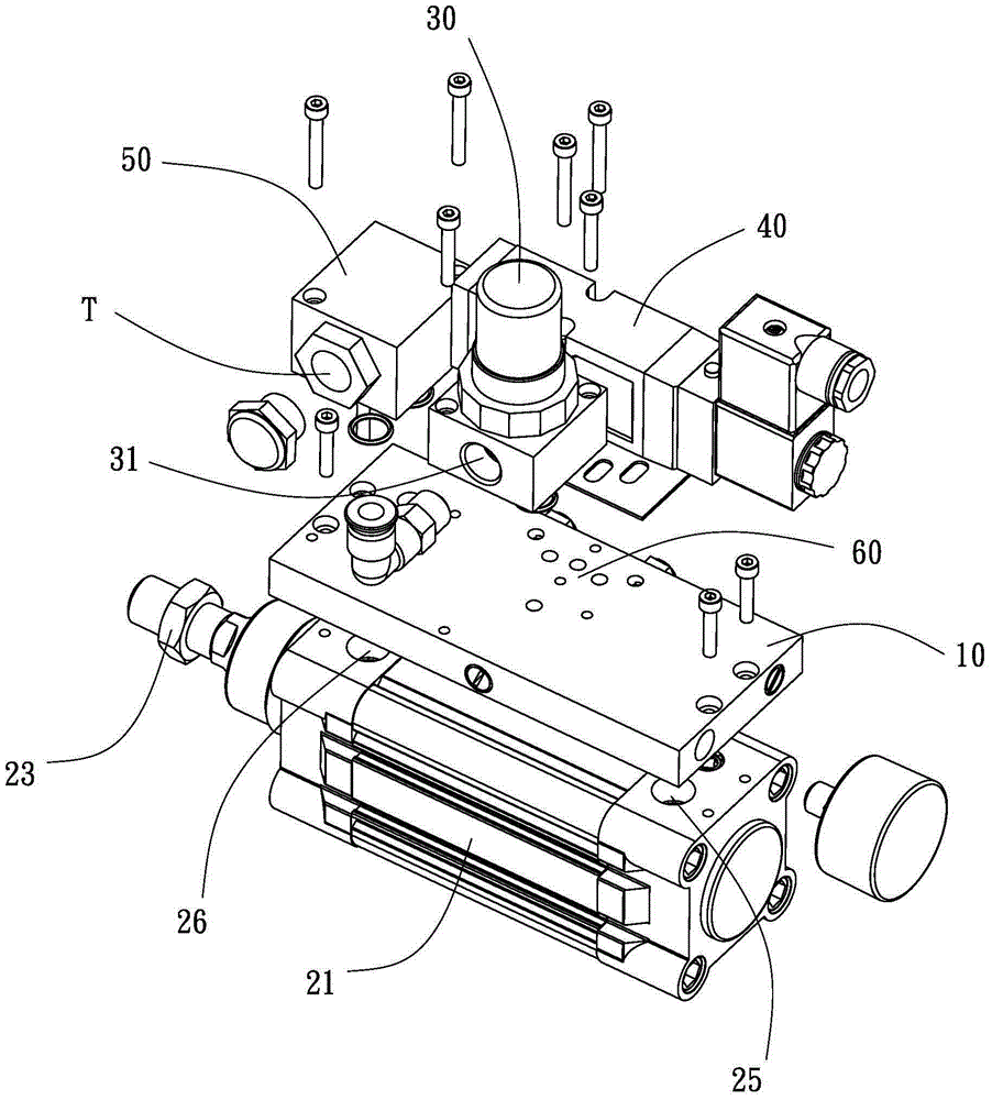 Pneumatic device and its control integration module