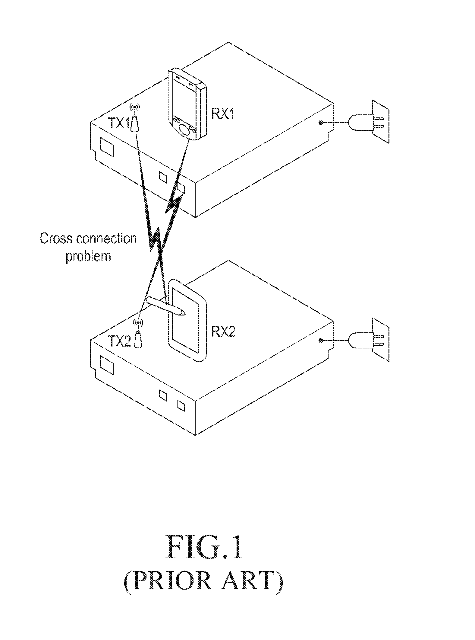 Method for determining cross connection in wireless charging