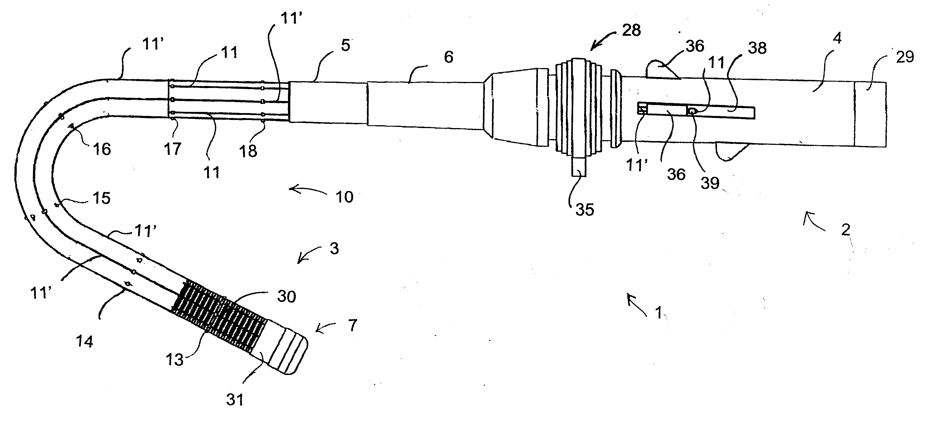 Torque-Transmitting, Variably-Flexible, Corrugated Insertion Device and Method for Transmitting Torque and Variably Flexing a Corrugated Insertion Device