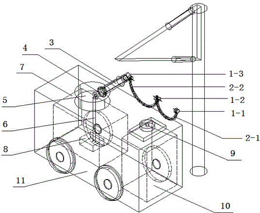 Cleaning vehicle for contact network insulators