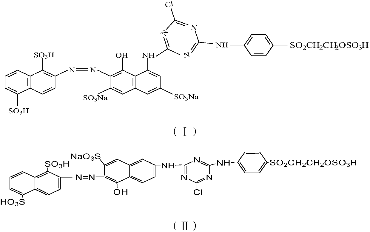 Preparation method for reaction red dye