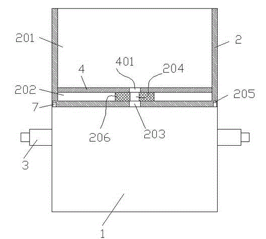 Swinging type seeding device