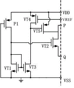 A reference voltage source startup circuit