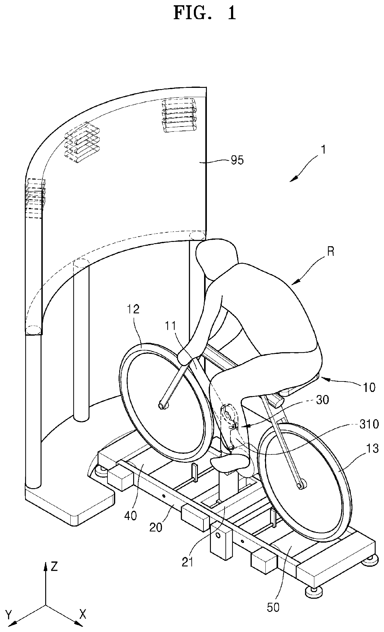 Bicycle simulator and blockchain network system using same