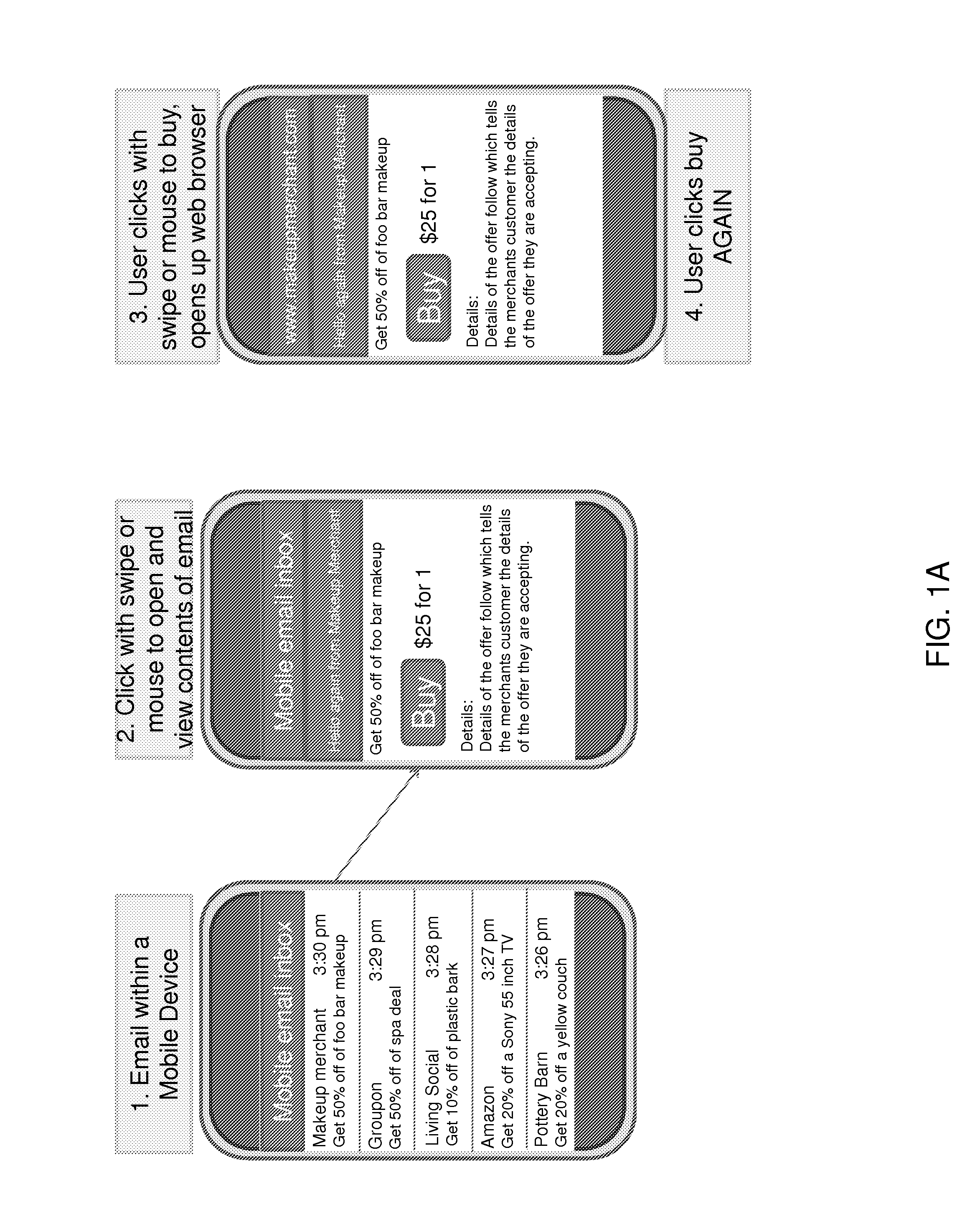 System, method, and computer program product for electronic purchasing without alpha numeric data entry
