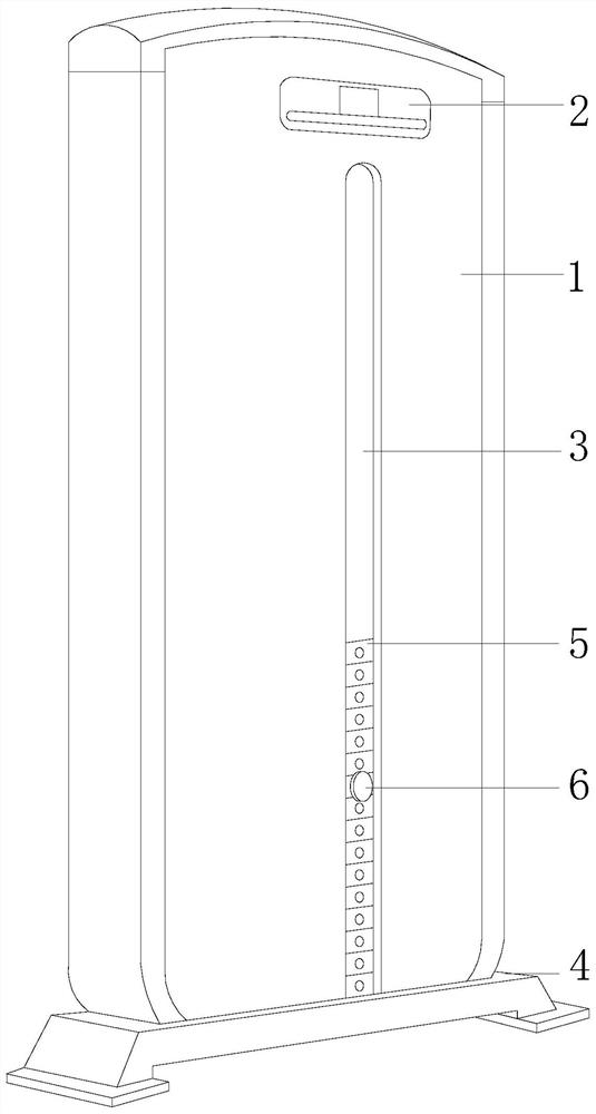 A counterweight device of the same magnetic anti-collision type strength fitness equipment