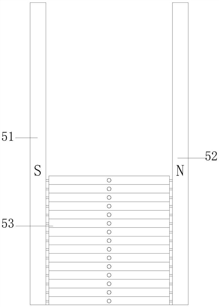 A counterweight device of the same magnetic anti-collision type strength fitness equipment