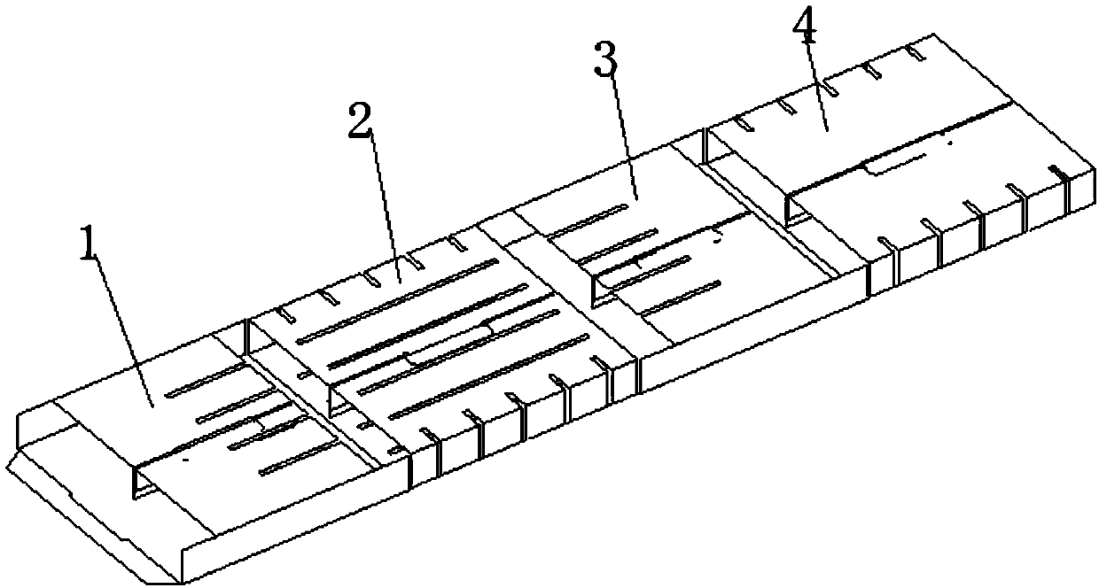 Adjustable size packaging box lining