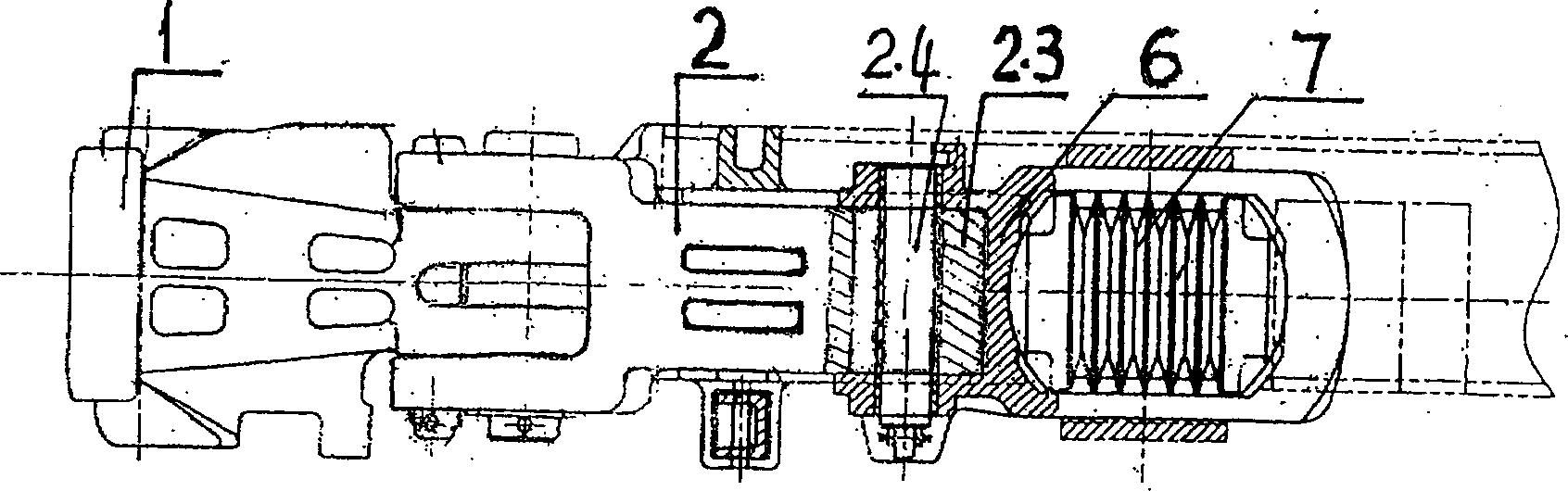 Double system car coupler of railway vehicle