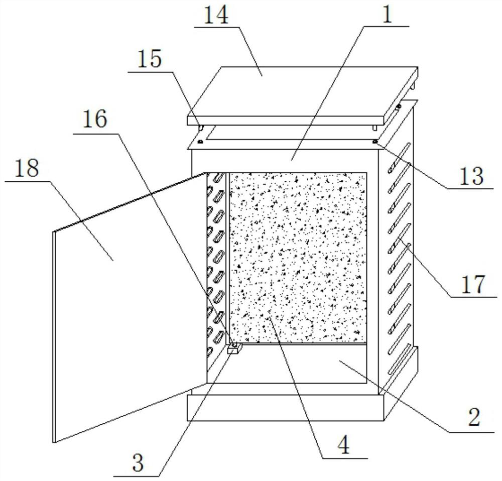 Anti-condensation cabinet plate structure for electric control cabinet