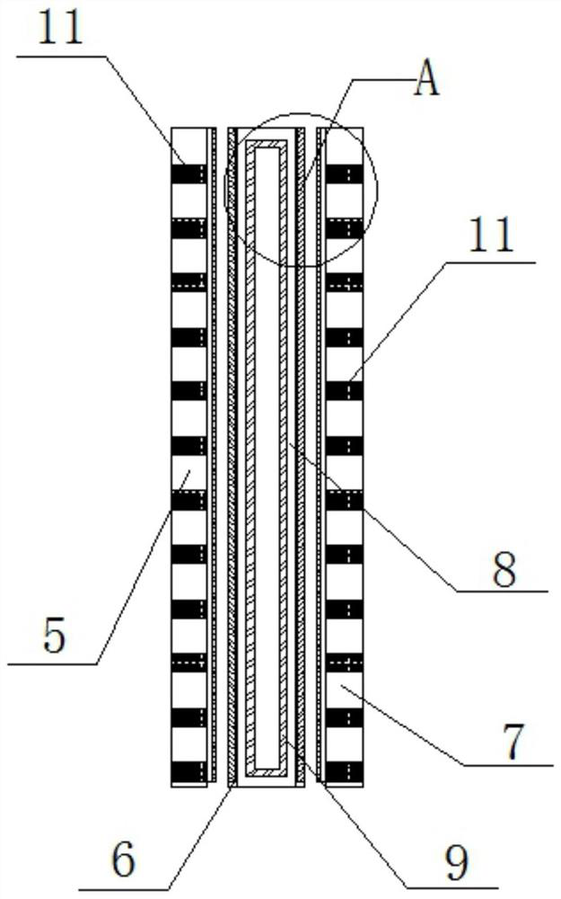 Anti-condensation cabinet plate structure for electric control cabinet