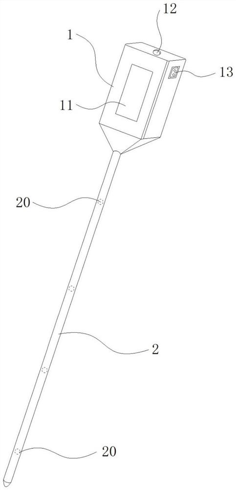 Special temperature sensing equipment for fermentation bed in breeding industry