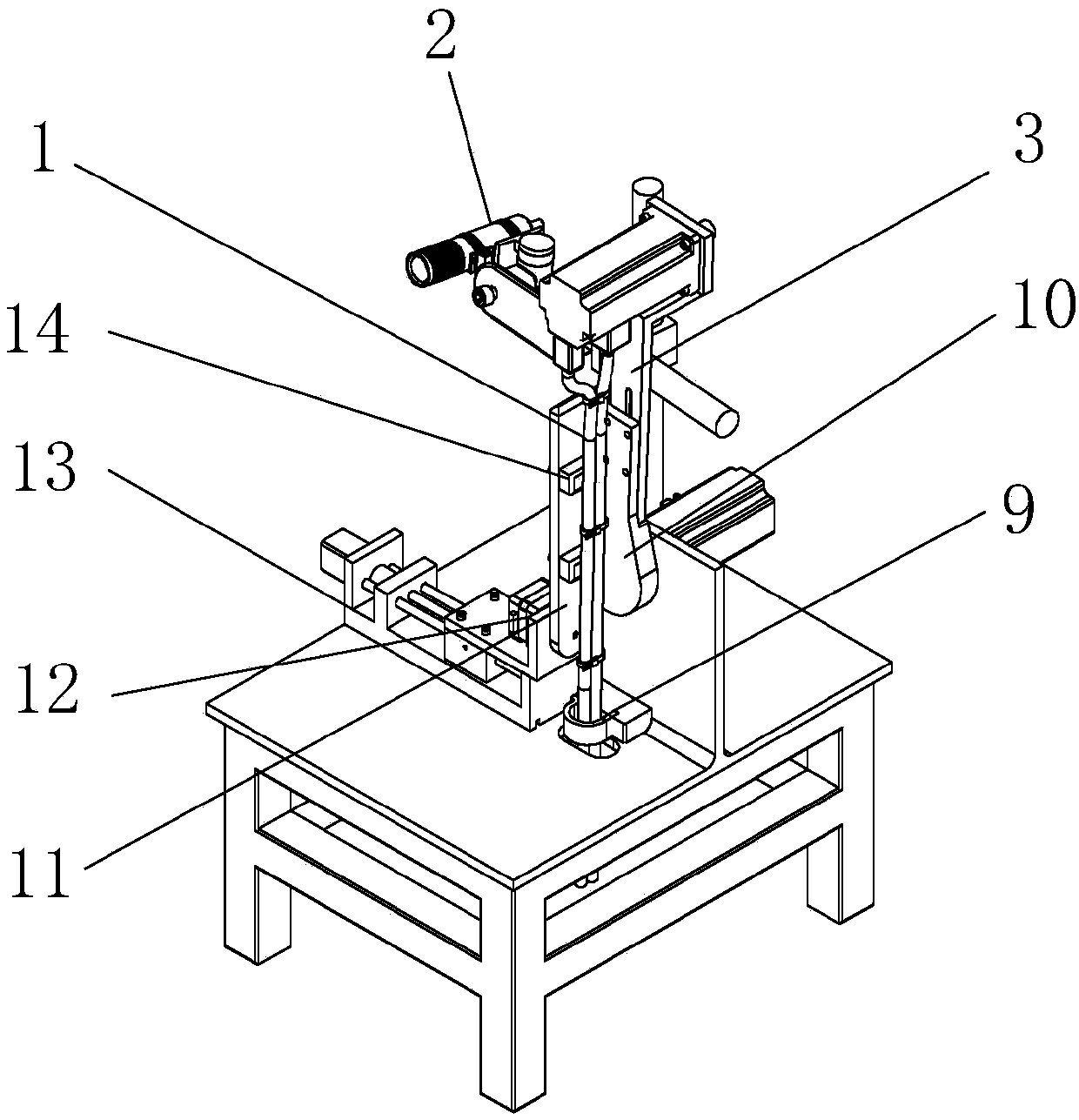 Industrial robot built-in wiring harness abrasion and accelerated abrasion test method and device
