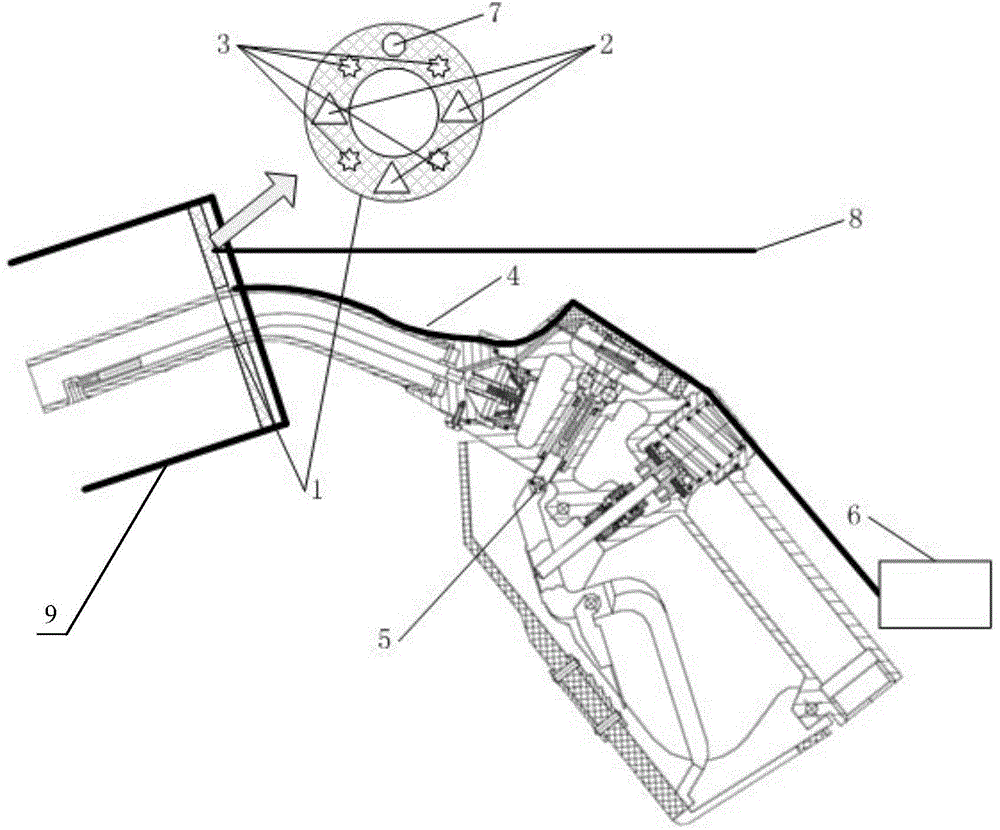 Radio frequency (RF) fuel hazard detection device