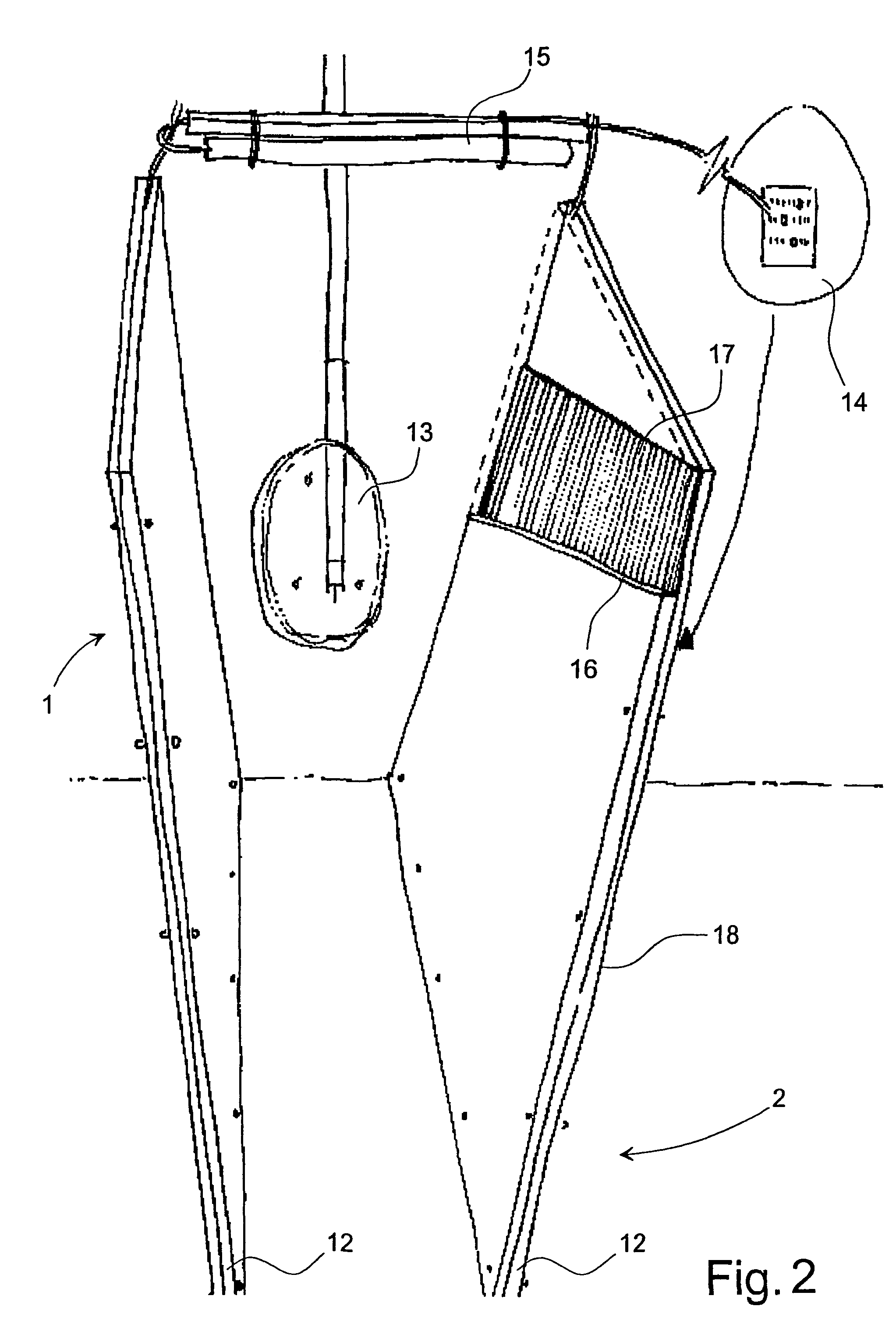 Apparatus for the registration of weight