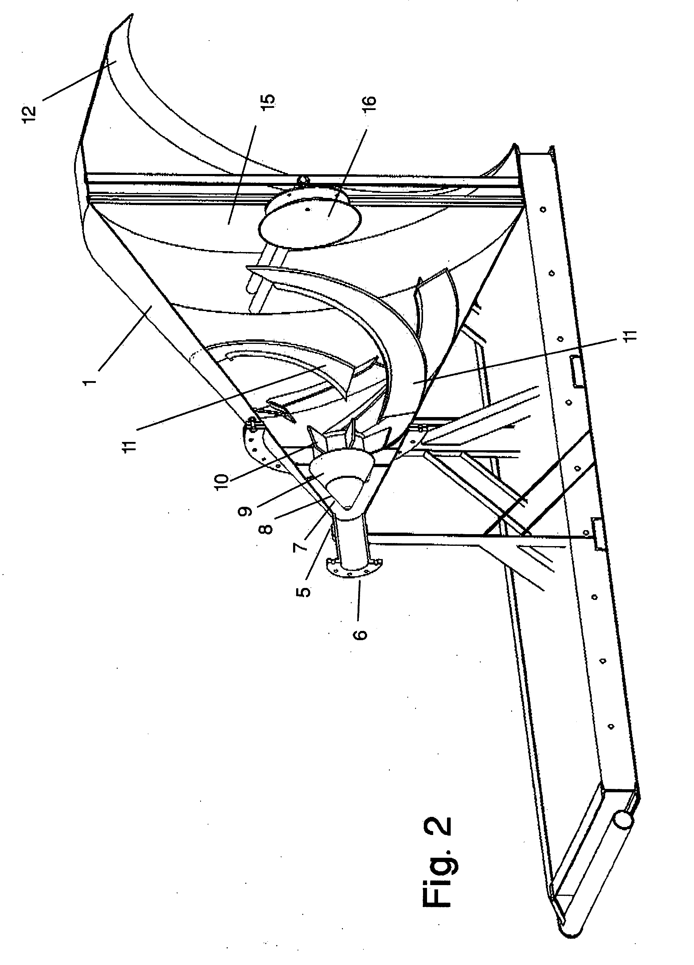 Device for diversion of cavitation flowback