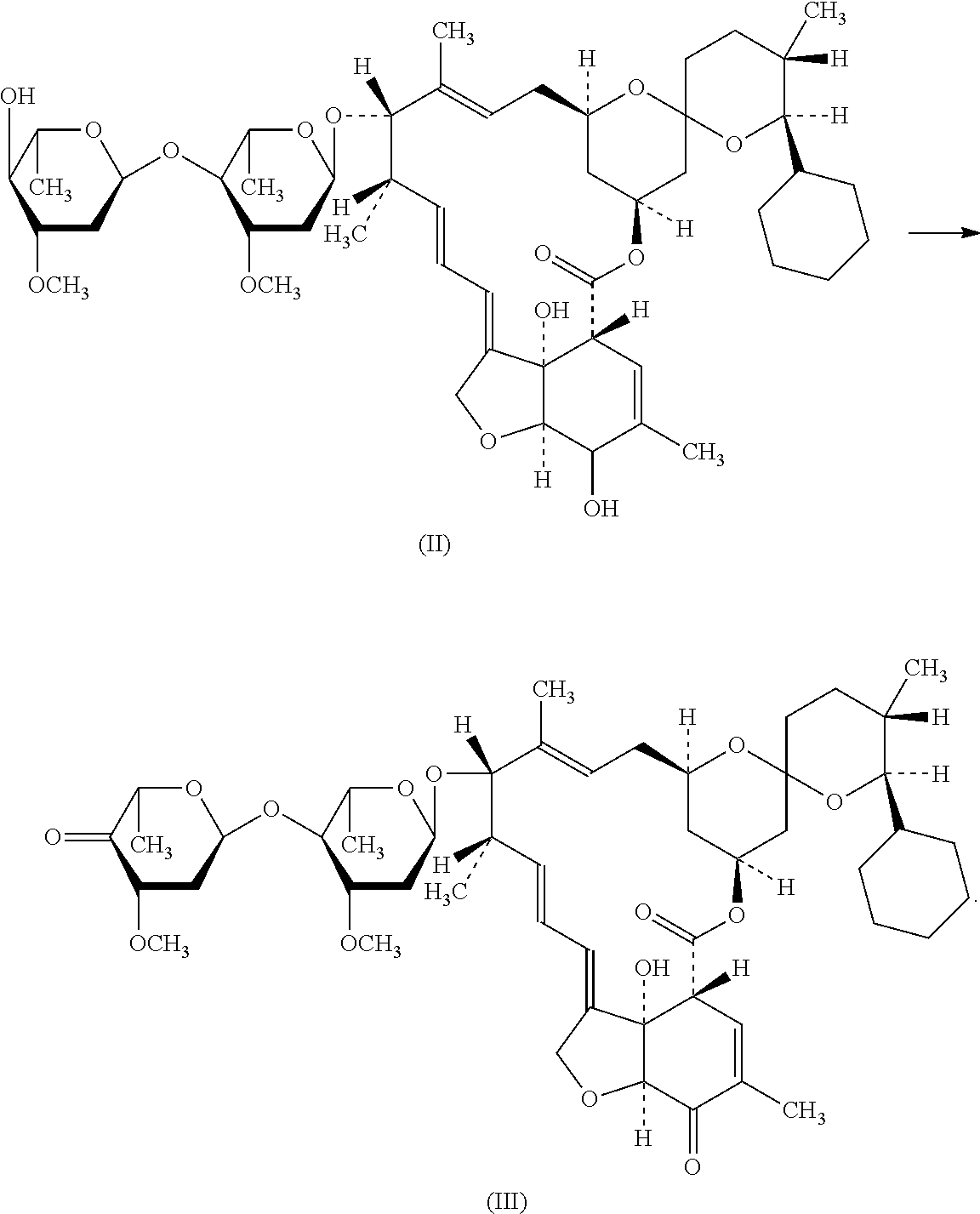 New synthesis process of antiparasitic drug selamectin