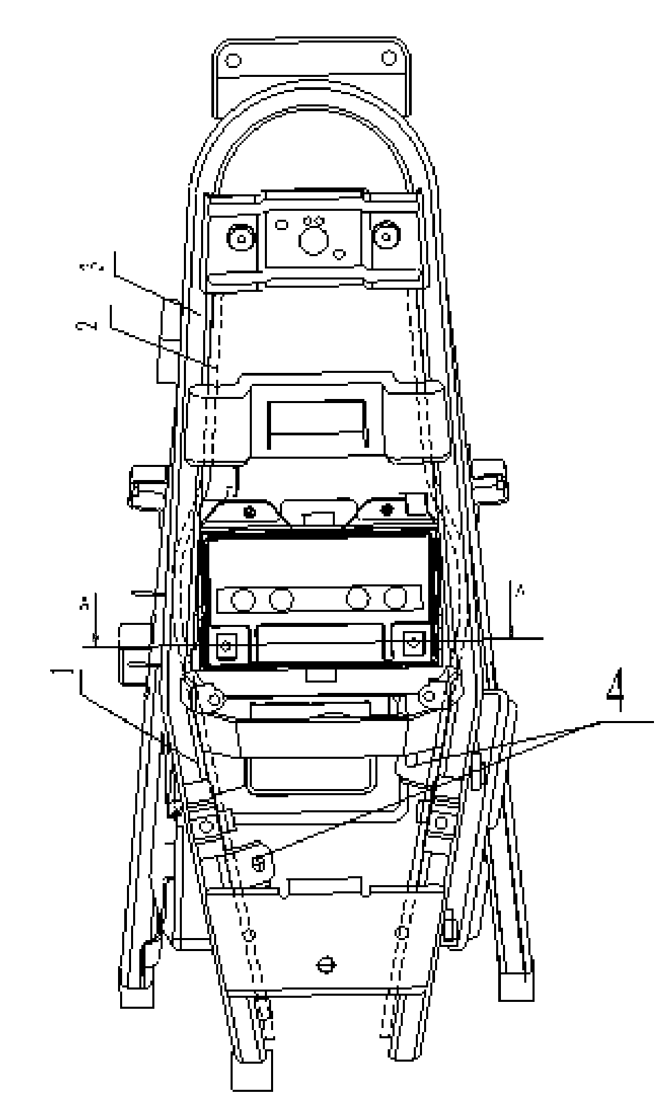 Cable disposal of motorcycle