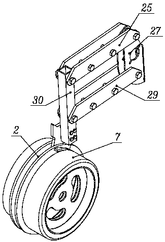 Drip irrigation belt shallow-buried device with automatic locking function