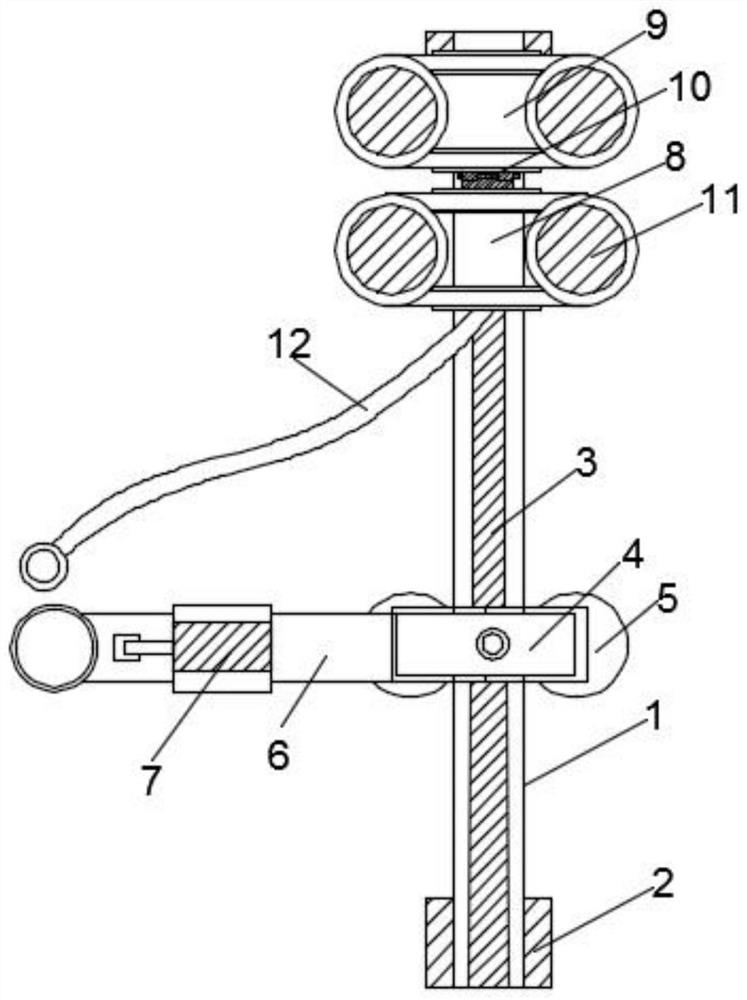 An energy-saving traction device applied to river vessel traction