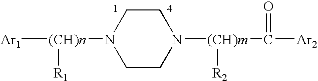 Aralkyl-ketone piperazine derivatives and their uses as new antalgic or ataractic agent