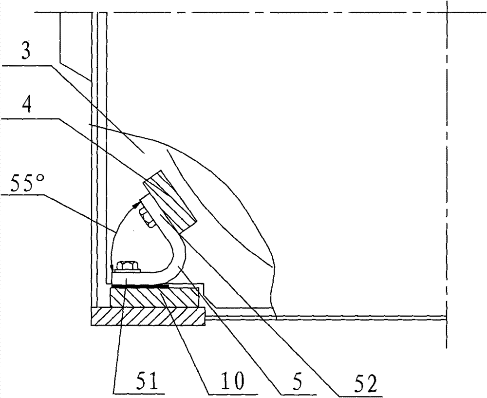 Positioning installing structure for stator core of motor and base