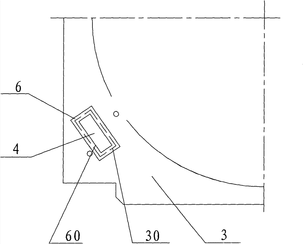 Positioning installing structure for stator core of motor and base