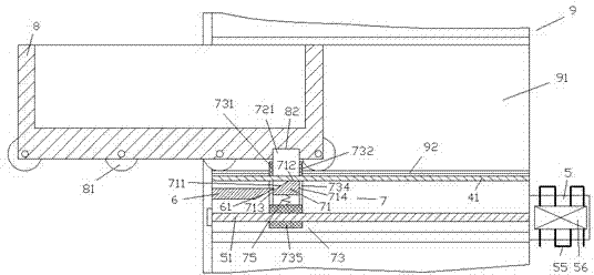 Electric power drawer cabinet apparatus with heat dissipation fan