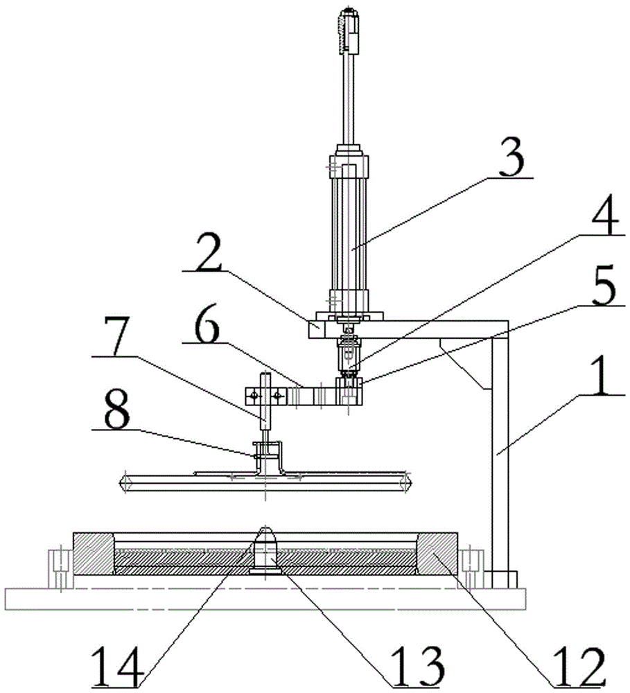 A grinding wheel production material feeding press screen system