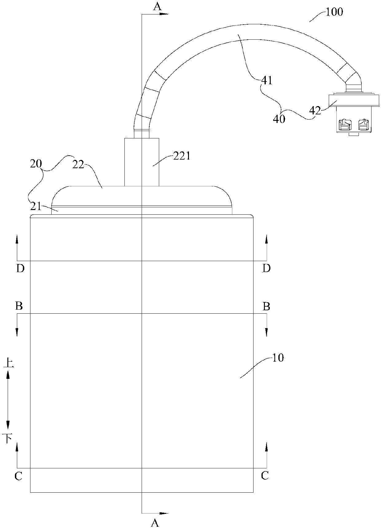 Clothes treating device