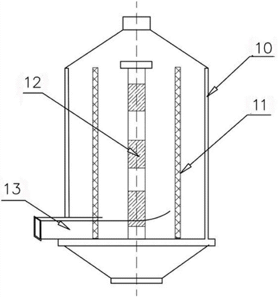 Method and device for removing dioxin from high-temperature flue gas