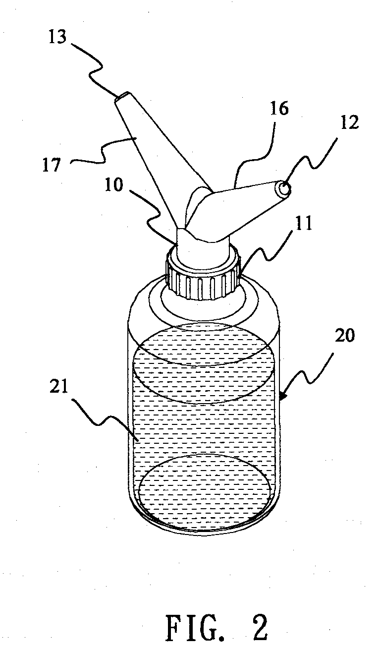 Nasal irrigator for yoga with a connection mechanism