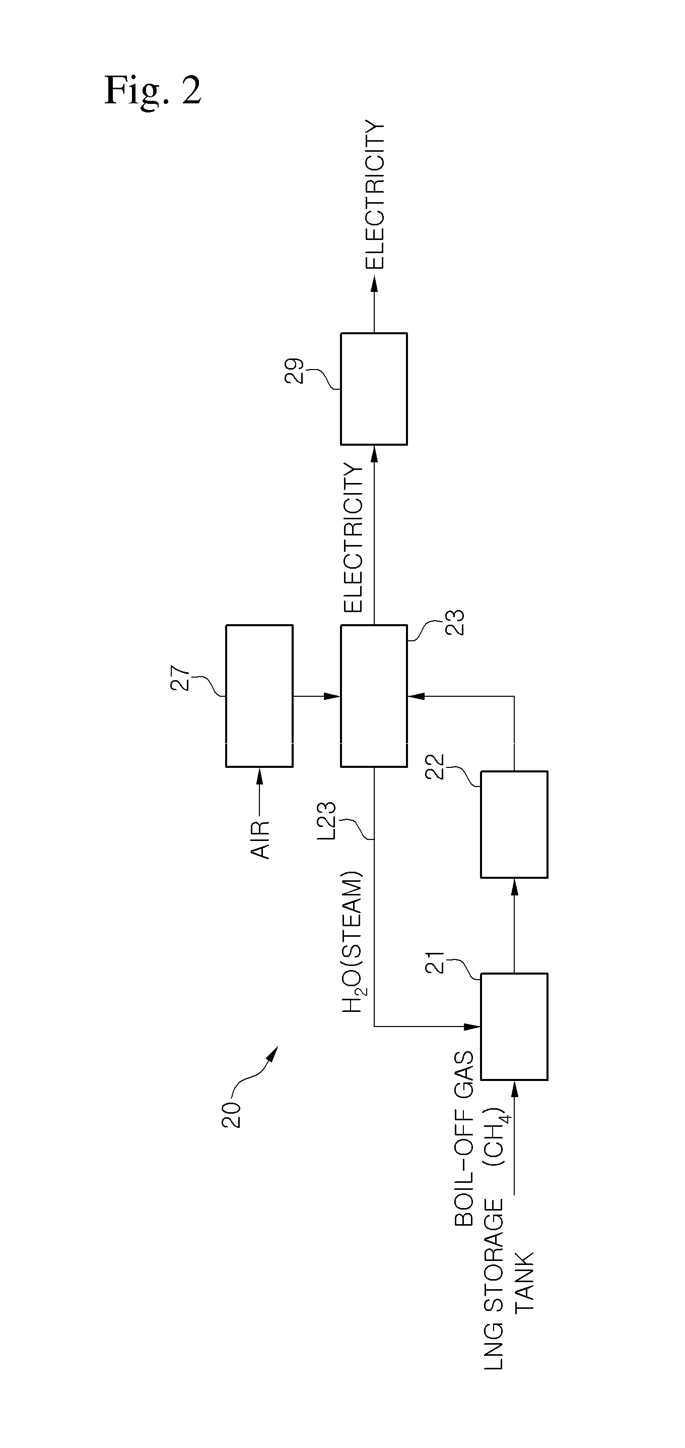 Apparatus and method for generating electricity in liquefied natural gas carrier
