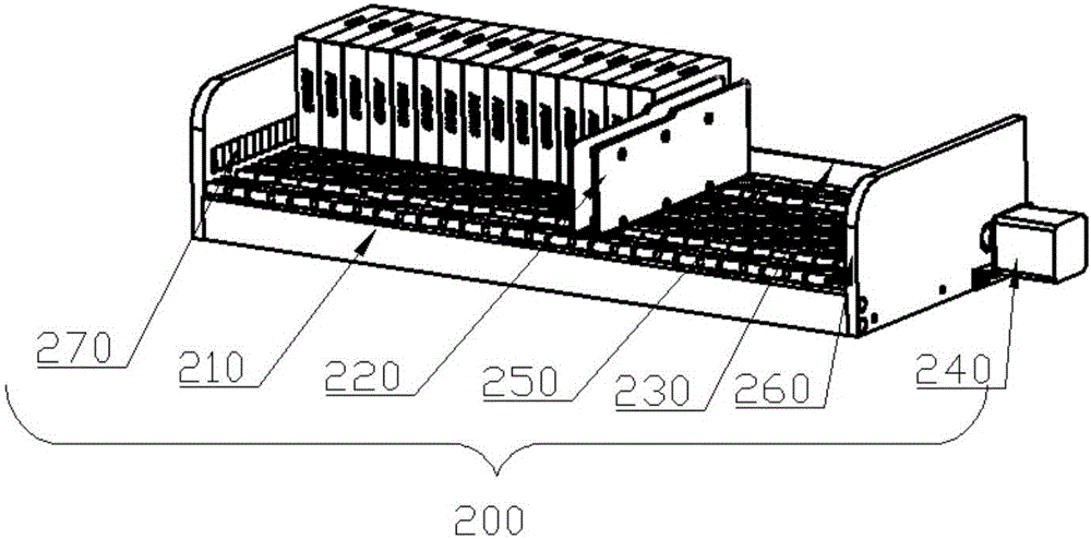 Box-packaged agent automatic feeding device with temporary storage function