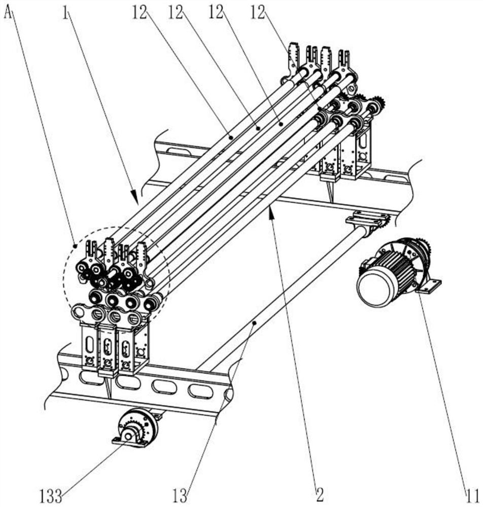 Glass toughening bent upper roller way structure which is reliable and stable in forming