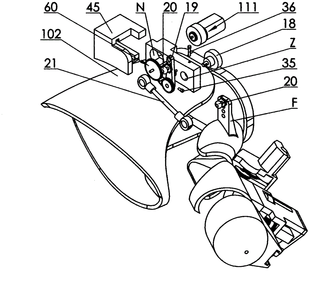 Thumb force feedback detection driving device