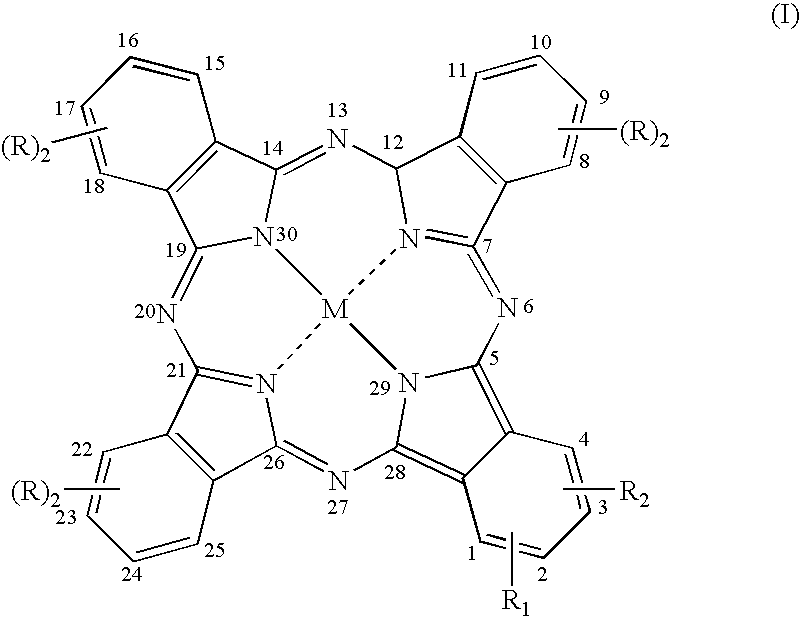 Substituted metal-phthalocyanines, their preparation and the use thereof