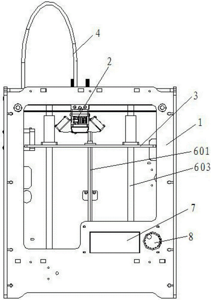 Desktop type 3D printing machine