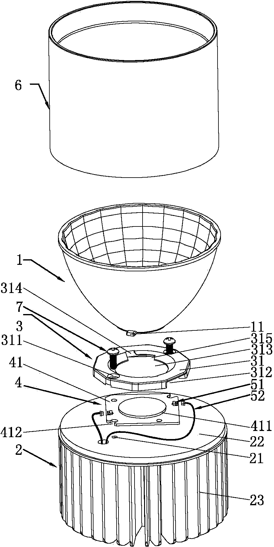 COB (chip on board)-LED module and production process