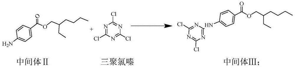 Synthetic method for ultraviolet absorbent--octyl triazone