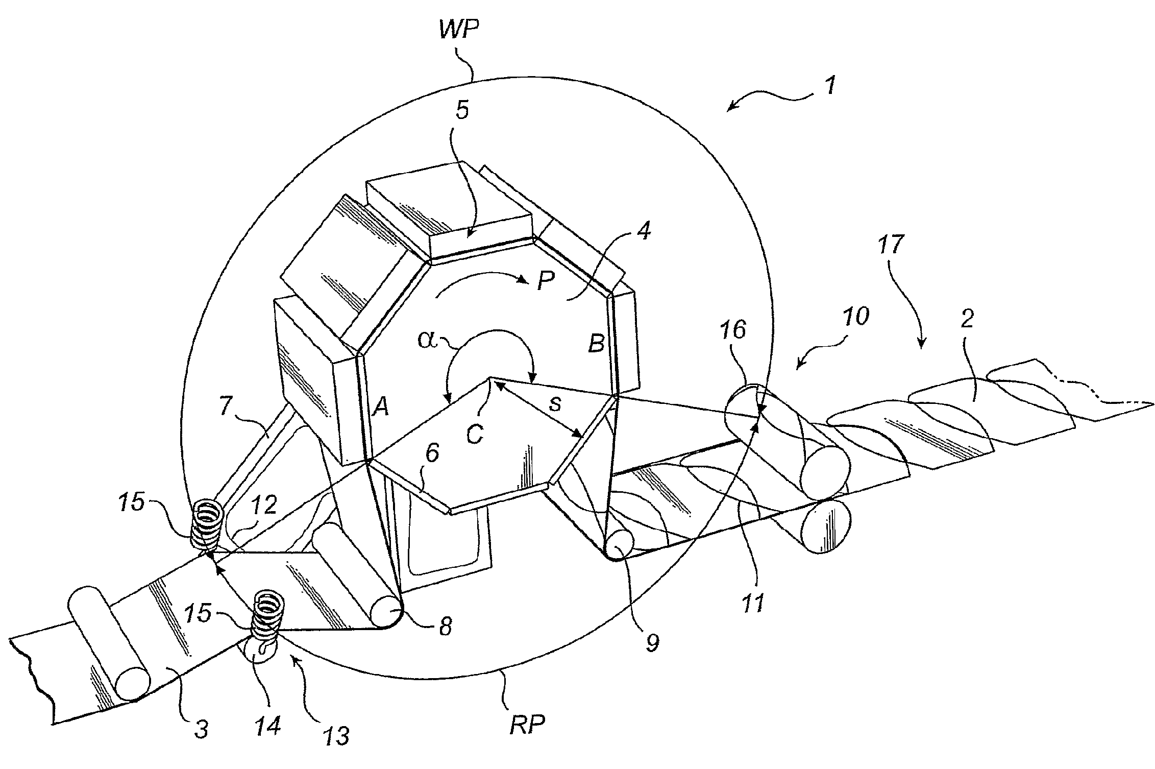 Device and method for producing container blanks