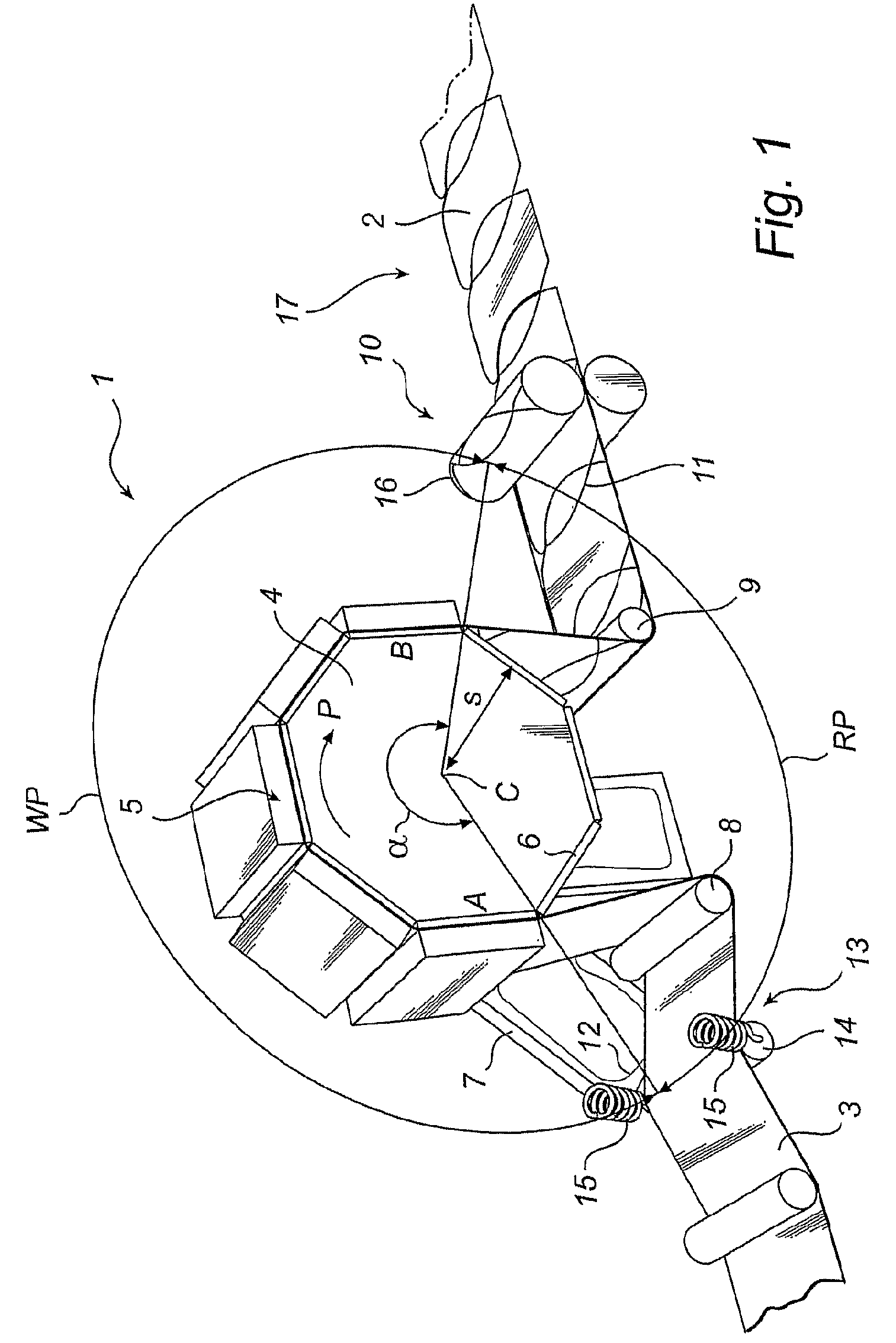 Device and method for producing container blanks